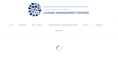 Desktop Screenshot of levendemenneskerettigheder.dk